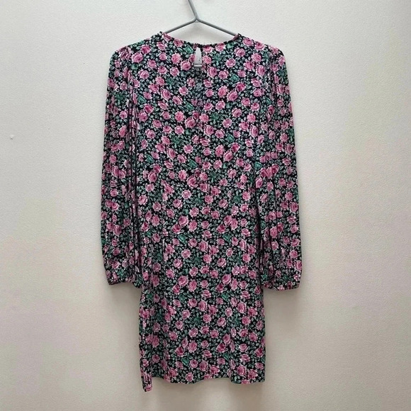 Zara - Floral Mini Dress with Roses - Picture 5 of 8